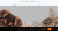 Desktop Screenshot of consultorioveterinariovillanueva.com