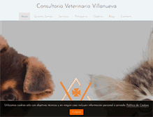 Tablet Screenshot of consultorioveterinariovillanueva.com